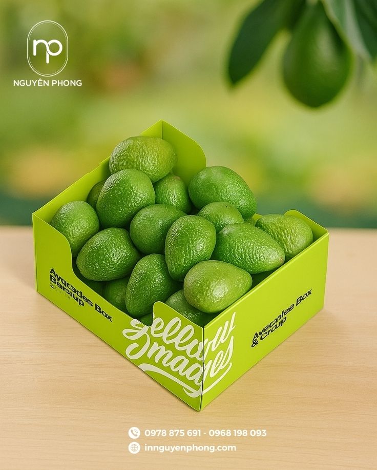 In thùng đựng bơ tại Nguyên Phong 